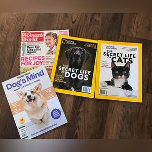 Brand NEW National Geographic Secret Life of Dogs cats Pets Magazine Set
